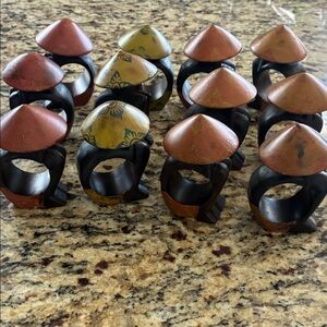 Pier 1 Multicolor Decorative Napkin Rings